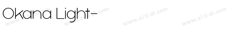 Okana Light字体转换
